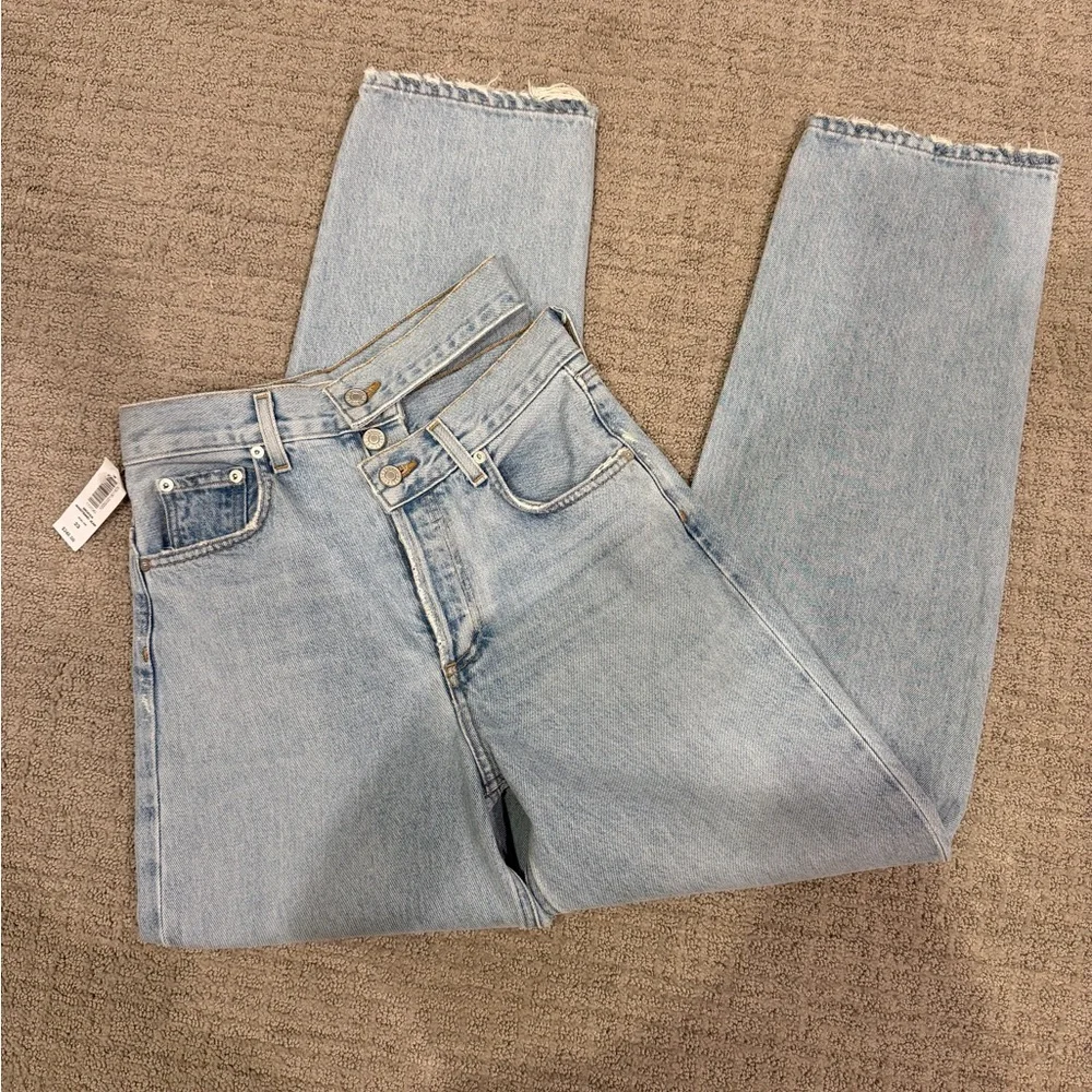 Agolde Broken Waistband Jeans Straight Leg - Picture 4 of 6